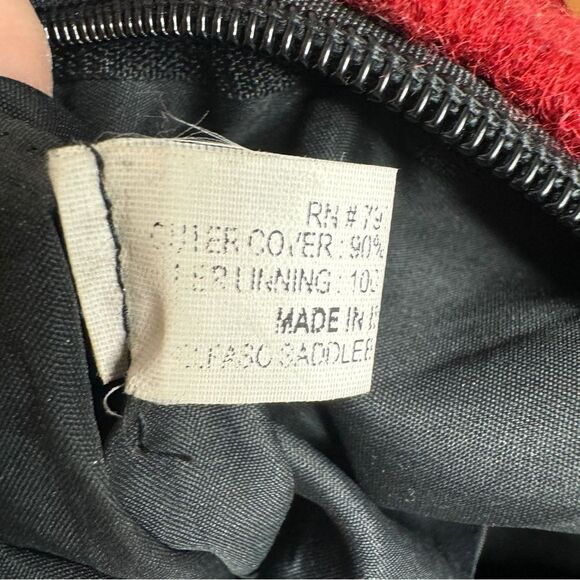 Vintage red wool kilim southwestern large carryall carpet tote bag - Picture 11 of 14